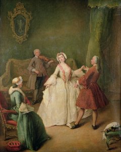 ダンスレッスン 作： Pietro Longhi